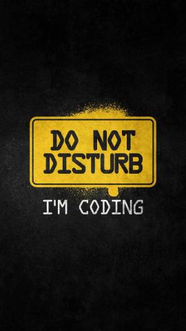 Do Not Disturb I Am Coding IPhone Wallpaper  IPhone Wallpapers