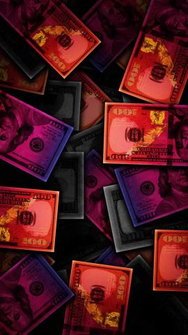 Dollars In Dark IPhone Wallpaper  IPhone Wallpapers