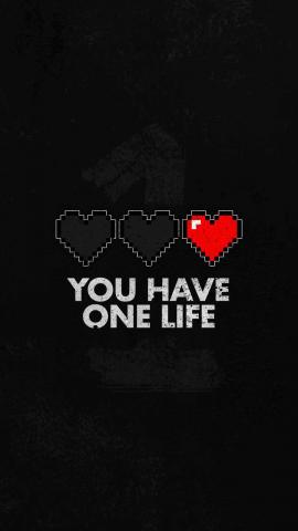You Have One Life IPhone Wallpaper  IPhone Wallpapers