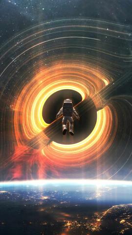 Black Hole Astronaut IPhone Wallpaper  IPhone Wallpapers
