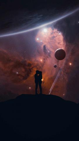 Space Love IPhone Wallpaper  IPhone Wallpapers