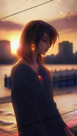 Girl In Sadness IPhone Wallpaper  IPhone Wallpapers