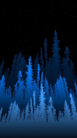 Night Forest Trees IPhone Wallpaper  IPhone Wallpapers