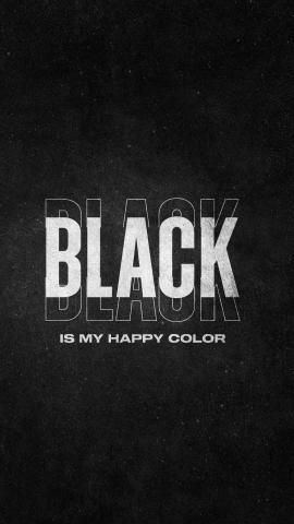 Black Is My Happy Color IPhone Wallpaper  IPhone Wallpapers