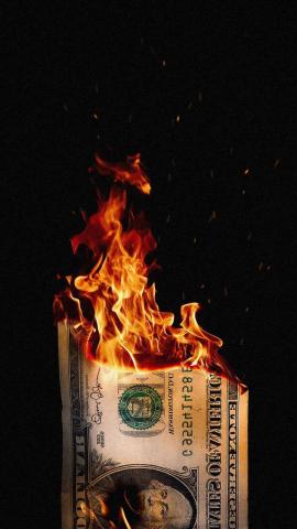 Burning Money IPhone Wallpaper  IPhone Wallpapers