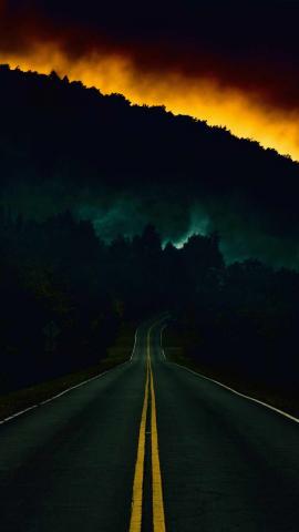 Forest Fire Road IPhone Wallpaper  IPhone Wallpapers
