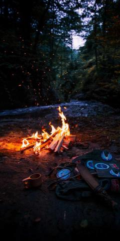 Camp Fire IPhone Wallpaper  IPhone Wallpapers