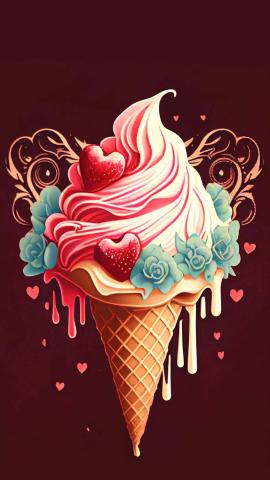 Love Ice Cream IPhone Wallpaper HD  IPhone Wallpapers