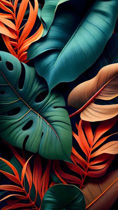 Colorful Plants AI Art IPhone Wallpaper HD  IPhone Wallpapers