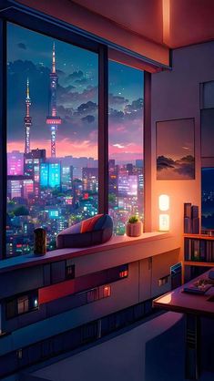 Living Rom Night Window View IPhone Wallpaper HD  IPhone Wallpapers