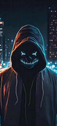 Ghost Neon Mask
