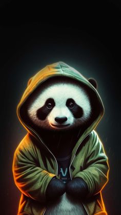 Hoodie Panda Cute