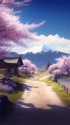 Cherry Blossom Tree Village