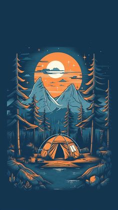 Camping In Forest
