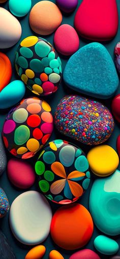 3D Colourful Stones