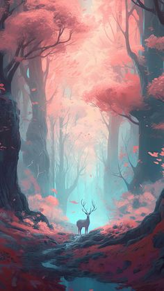 Forest Deer Art