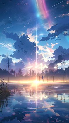 Anime Sky Reflection