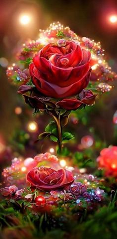 Shiny roses