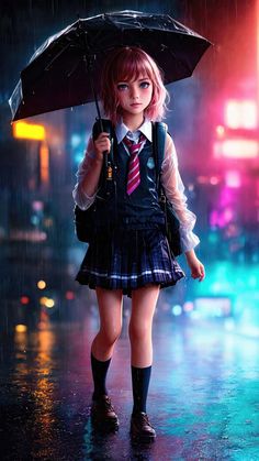 Little Girl With Umbrella