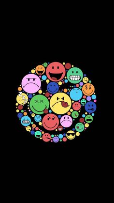 Smile Circle Minimal Emojis Oled
