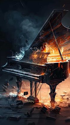 Piano Burn