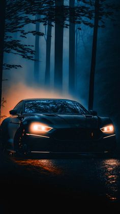 All Black Car At Night