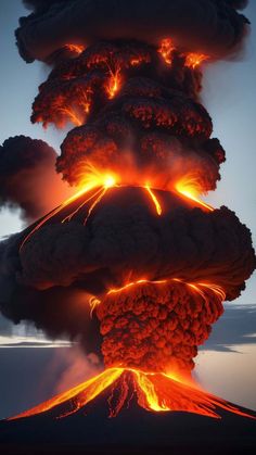 Volcanoo Explosion Cloud