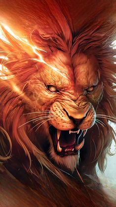 Angry Lion Art Wallpapers  Top Free Angry Lion Art Backgrounds   WallpaperAccess
