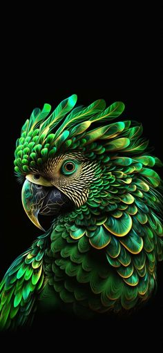 Green Parrot IPhone Wallpaper 4K  IPhone Wallpapers
