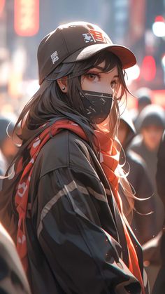 Masked Girl Anime iPhone Wallpaper 4K  iPhone Wallpapers