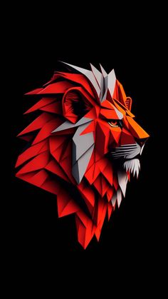 Lion Polygon iPhone Wallpaper 4K  iPhone Wallpapers