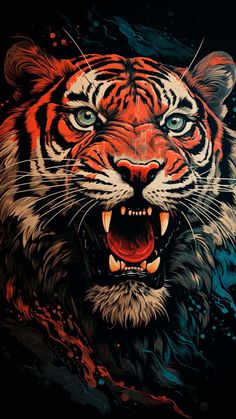 Tiger Roar iPhone Wallpaper 4K  iPhone Wallpapers