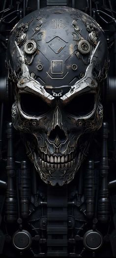 Terminator Skull iPhone Wallpaper 4K  iPhone Wallpapers