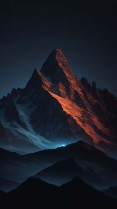 Night Mountains iPhone Wallpaper 4K  iPhone Wallpapers