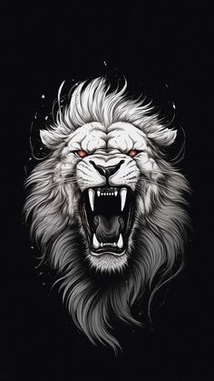 Lion Roar iPhone Wallpaper 4K  iPhone Wallpapers