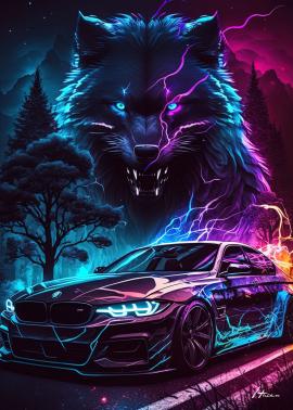 Wolf and Car