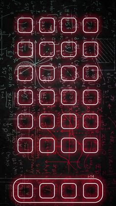 iPhone 15 Pro Maths Neon App Icons App Dock Wallpaper  iPhone Wallpapers