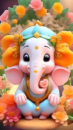 Cute Ganesha iPhone Wallpaper 4K  iPhone Wallpapers