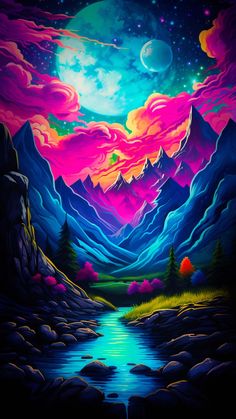 Colorful Mountains Scenery iPhone Wallpaper 4K  iPhone Wallpapers