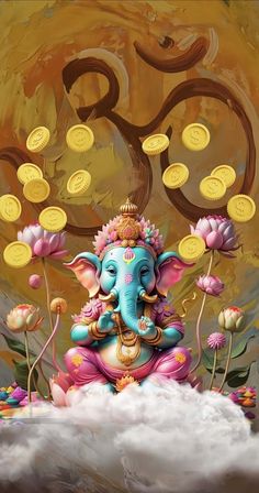 God Ganesh Money iPhone Wallpaper 4K  iPhone Wallpapers