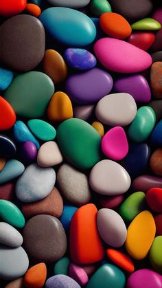 Colorful Pebbles iPhone Wallpaper 4K  iPhone Wallpapers