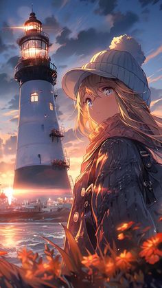 Anime Lighthouse iPhone Wallpaper 4K  iPhone Wallpapers