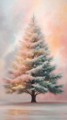 Snow Christmas Tree iPhone Wallpaper 4K  iPhone Wallpapers