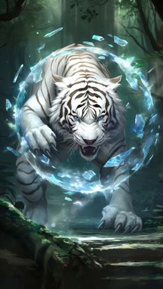 White Tiger Art iPhone Wallpaper 4K  iPhone Wallpapers