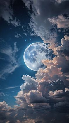 Cloudy Moon iPhone Wallpaper 4K  iPhone Wallpapers