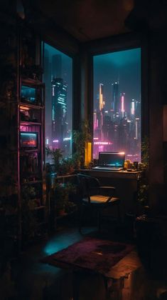Chill Room Night Window iPhone Wallpaper 4K  iPhone Wallpapers