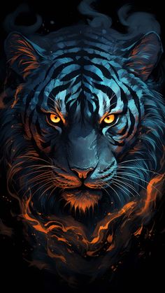 The Tiger Face iPhone Wallpaper 4K  iPhone Wallpapers