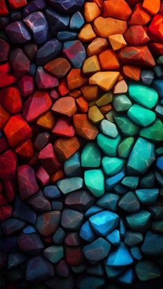 Colorful Stones Pattern iPhone Wallpaper 4K  iPhone Wallpapers