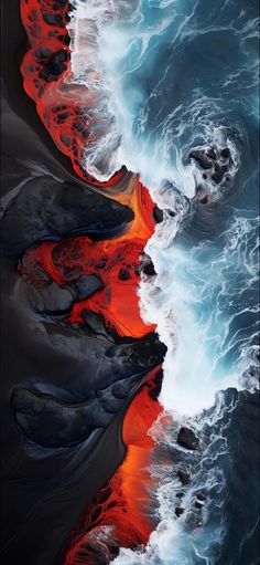 Lava Water iPhone Wallpaper 4K  iPhone Wallpapers