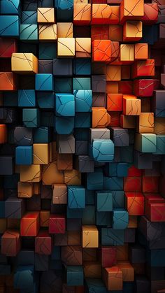 Rectangle 3D Blocks iPhone Wallpaper 4K  iPhone Wallpapers